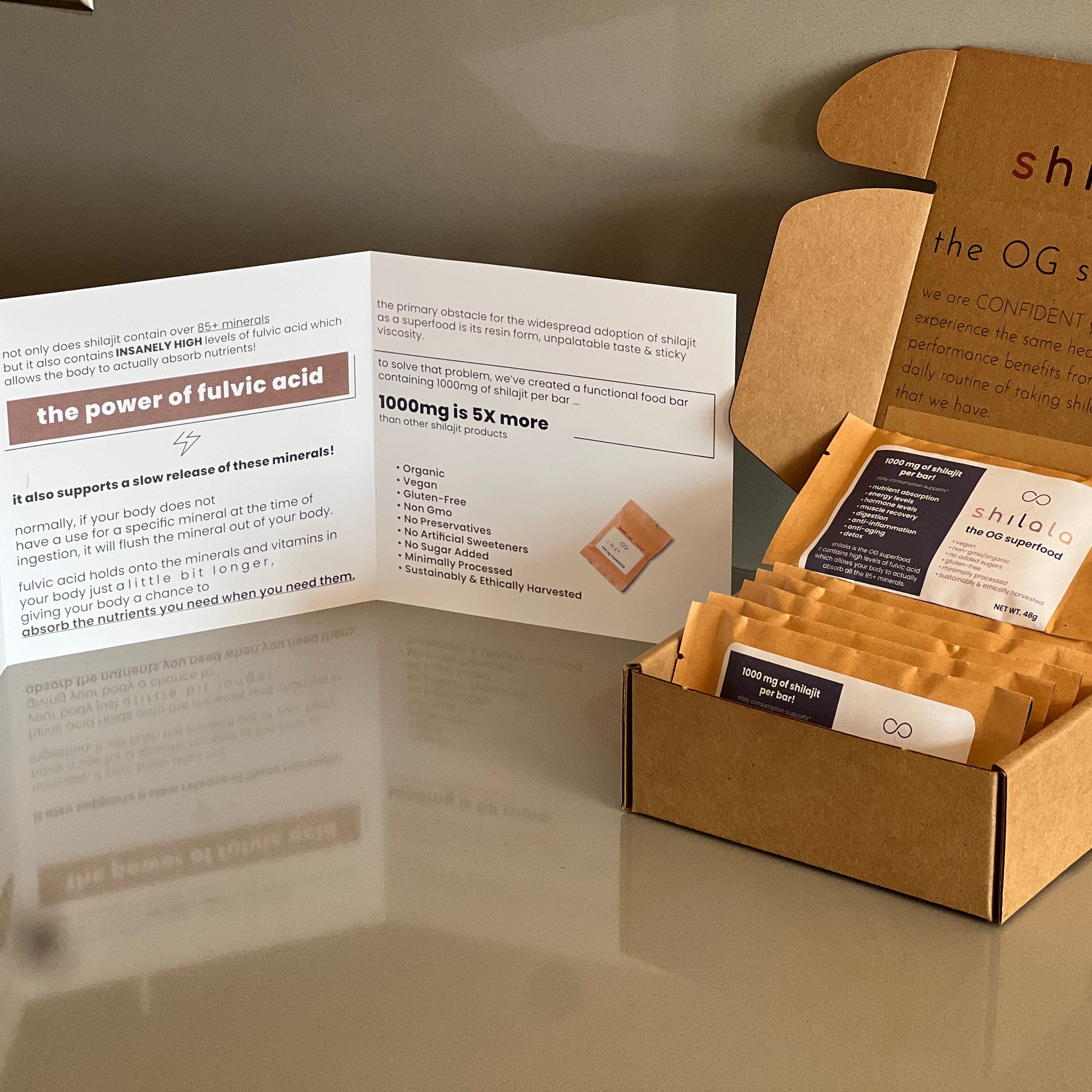 Shilala Supplement Bar | 1000mg Raw Shilajit + Fulvic Minerals